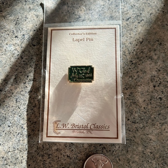 L W Bristol Classics Other - William Clark Signature Pin from Pompey’s Pillar Montana State Hat Pin NWT